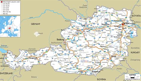 Printable Map Of Austria